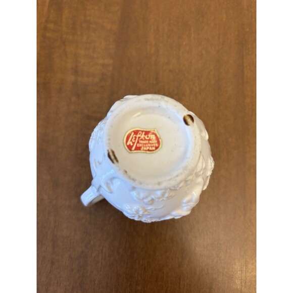 Vintage Lefton Renaissance Porcelain Pitcher ONLY White Cherub - Picture 5 of 5